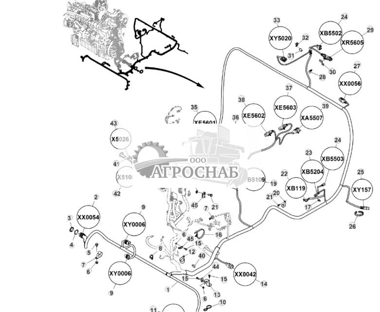 Жгут проводов двигателя, Final Tier 4 (1 из 2) - ST829719 1187.jpg